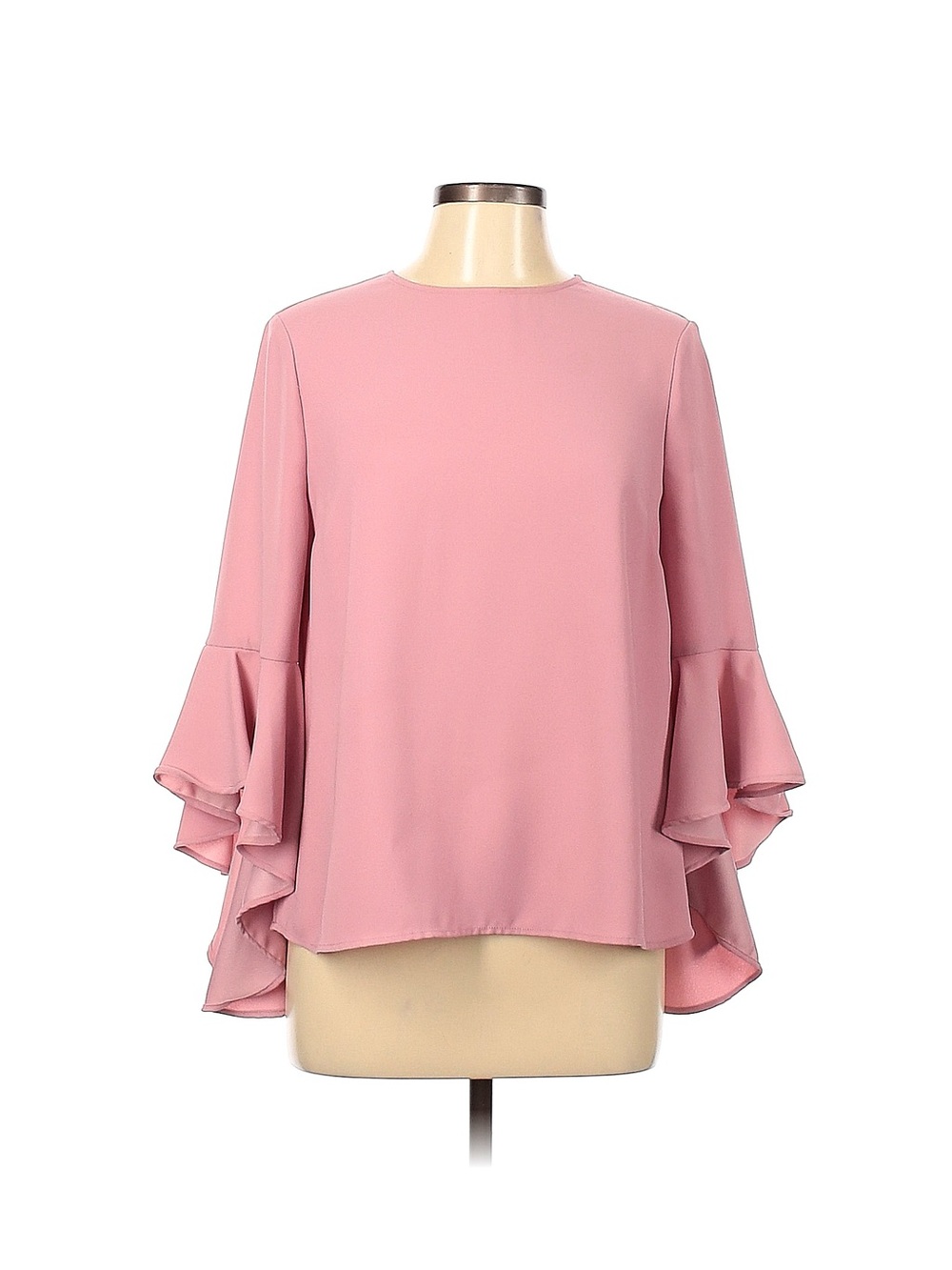 Ted Baker Juula waterfall sleeve Dusty Pink Blouse - Picture 9 of 9
